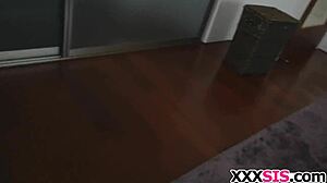 blonde stepsis lily rader bounces on huge cock for rough banging