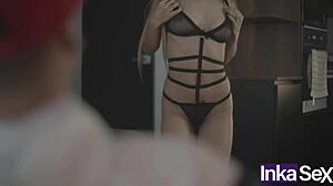 petite venezolana trades study help for big cock pounding!