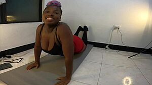 gettin my big ass body flexible first time yoga different positions i researched mastermeat1 solamente