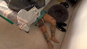 Hey, did the maid forget she's alone with that see-through cameltoe ass?