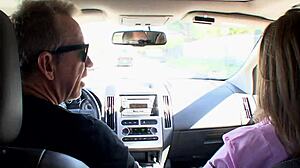 Slutty Schoolgirl Tristan Berrimore Fucks Older Men Hard and Raw