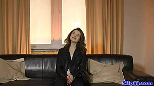 Glamour Euro in Stockings Bent Over Doggystyled Hard by Older Stud