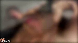 shy college brunette's hairy pussy and big clit take rough anal creampie pounding