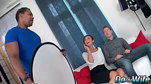 imagine short haired gabrielle gucci riding bbc while hubby watches helplessly