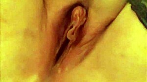 me n darkfairy pushin creampie outta my tight ass