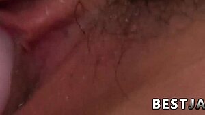 Yuria Mano strips nude in stockings for horny solo toy play and dirty JAV action