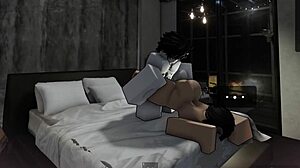 Roblox slut spreads wide begging desperately for hot creampie filling her pussy