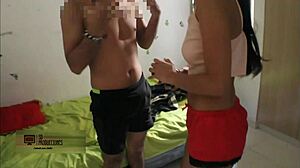 Sexy Stepsister Lets Cock Slide Deep Inside Silently