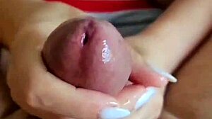 i love giving my husband handjob with these big boobs bouncing