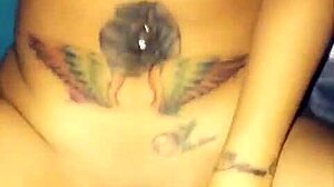 my brunette friend teases with toys up close