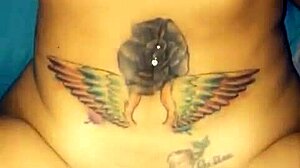 my brunette friend teases with toys up close