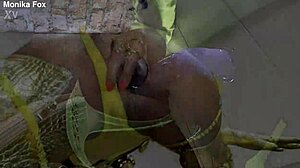 monika fox slams huge dildos deep in ass anal toy squirting frenzy