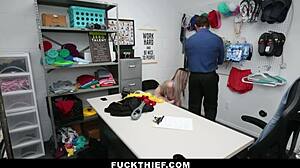 officer reveals hijab teen thief's underwear footage before pounding her