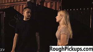 sexy slut gets picked up and banged hard outdoors in public thrill