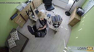 Loan4k Teen Undresses Spreads Legs For Cash Interview