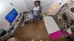 SISSY HAIRY MILF SUCKS MONSTER COCK AND GETS GAPED IN CASTING QUICKIE!