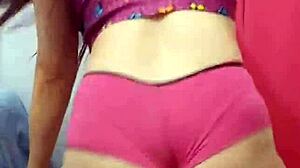 whoa this bbw's fat ass in shorts takes deep pounding!