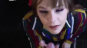 clever rebecca vanguard takes seth brogan's creampie for the job