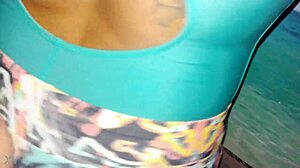 Damn She Scores New Leggings and Body-Hugging Lycra for Intense Groping Handjob Tease!