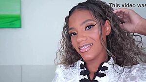 slim brazilian karina rose dp'd by two huge bbc monsters