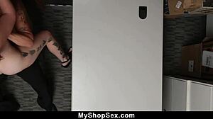 Officer, You Gonna Pound This Shoplifting Teen's Tight Pussy Right Here?