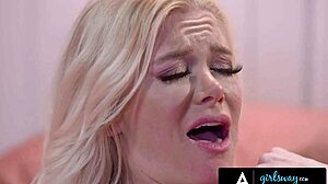 ana foxxx tempts busty bestie with surprise dildo play