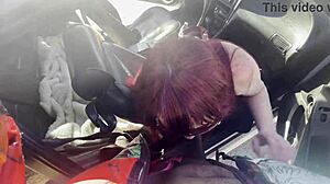 My Redhead Granny Teacher Sucks Bbc In Car Cumshot Sloppily