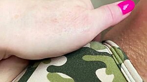 Creamy Pussy Soaks Panties Legs Twitch!