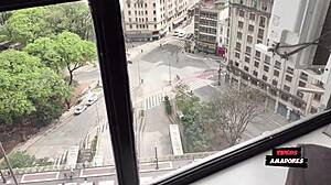 Interracial orgy with curvy blonde, black babe and big cocks