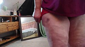 Mature Dawnskye1962 Drenches Jamjams Shorts In Pee