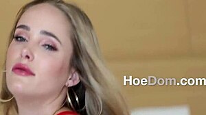 Watch This Big Butt Blonde Get Her Ass Pounded Hard in Red Lingerie!