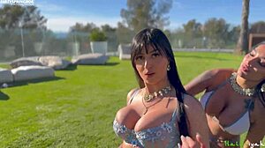 Two Horny Desi Babes Lick Pussies Celebrating Eid Outdoors!