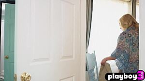 big ass milf manda kay strips erotic lingerie pose session