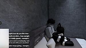 My roblox bunny girl hops on cock till filled with hot load