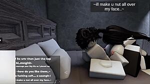 My roblox bunny girl hops on cock till filled with hot load