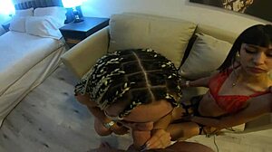 First Halloween threesome with two hot Argentinian babes rocks!