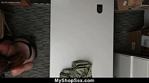 Officer, You Gonna Pound This Shoplifting Teen's Tight Pussy Right Here?