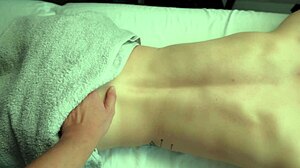 neighbor masseuse stretches petite sluts tight ass with monster cock