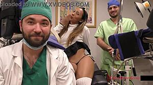 melany lopez humiliated in latex gloves feet tickle backstage immigration physical