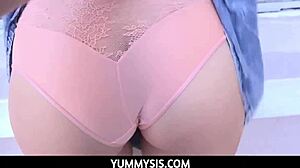 yummysis... dumb step-sis alexis deen spreads wet twat for pervy bro