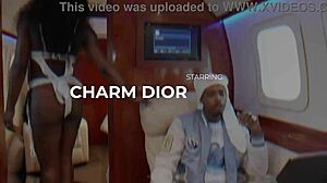 Pretty bonnet slut moans from monster black cock on plane!