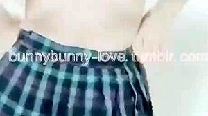 Ai Lulu the Taiwanese bunny slut sways her hips in a piercing-revealing dance flaunting tits and pussy