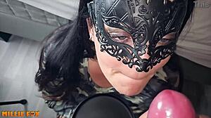 아마추어 밀프 밀리 폭스 거대 사정 세 번 삼킴!