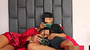 puttin' my hot STEPSIS on her knees to deepthroat my HUGE cock till she gags homemade taboo