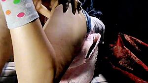 depraved teacher punishes mexican schoolgirl's tight culito outdoors