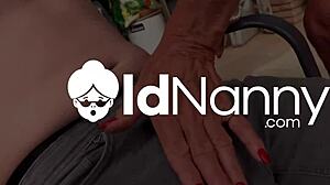 Estella Bathory's mature lips stretch around throbbing black cock in deepthroat agedlove shock