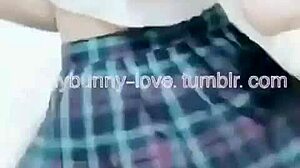 Ai Lulu the Taiwanese bunny slut sways her hips in a piercing-revealing dance flaunting tits and pussy