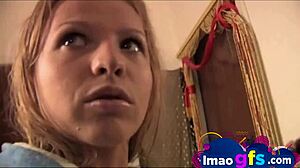 Young Blonde Babe Fingers Tight Pussy Closeup To Orgasm