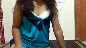 hot indian bhabhi shows her huge fat ass and chut up close in sexy dress