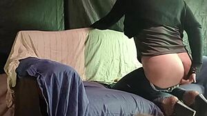 i confess crossdressing to friend she pegs me hard with strapon big cock milf